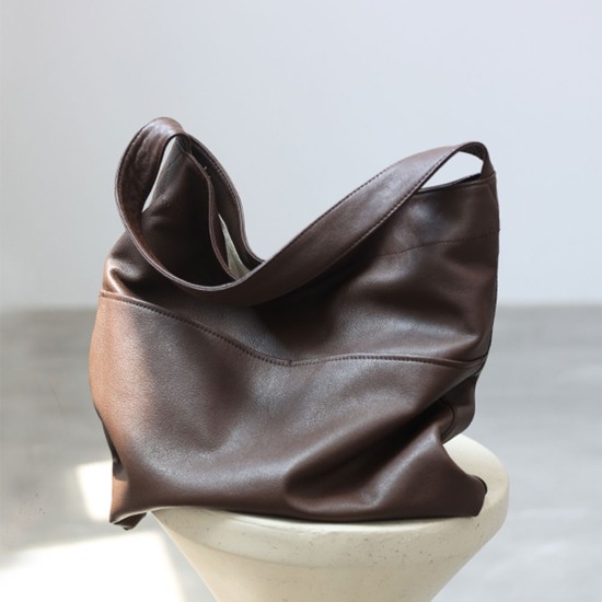 Minimally designed soft leather shoulder bag tote bag - Memoo.com Minimally designed soft leather shoulder bag tote bag - Memoo.com